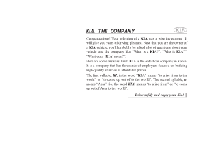2010 KIA Magentis Owners Manual